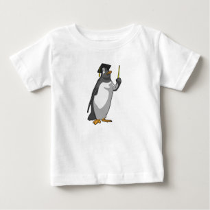 Camiseta Pinguim como professor com ponteiro
