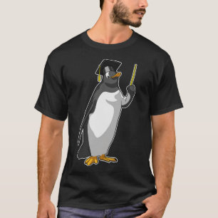 Camiseta Pinguim como professor com ponteiro
