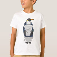 Pinguim como Secretário com Pilha de Papel