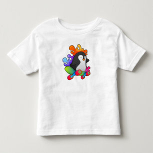 Camiseta Pinguim como skater com skate