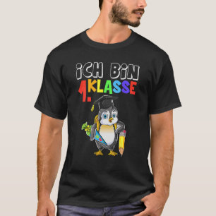 Camiseta Pinguim Da Classe Ich Caixa 1 No Primeiro Dia Nos 