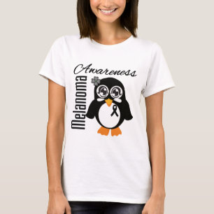 Camiseta Pinguim da consciência da melanoma