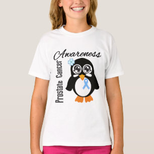 Camiseta Pinguim da consciência do cancro da próstata