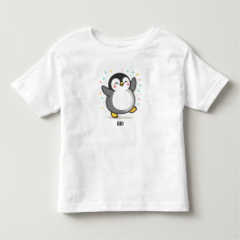 Camiseta Pinguim dançando feliz Ilustração personalizada pa