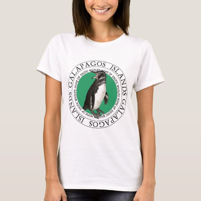 Camiseta Pinguim das Ilhas Galápagos (Frente)