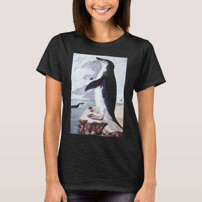 Camiseta Pinguim-de-barbicha, Aves Antigas da Antártida (Frente)