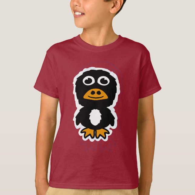 Camiseta Pinguim de Desenho Animado (Frente)