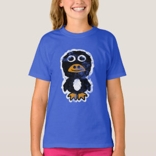 Camiseta Pinguim de Desenho Animado Aflito 1