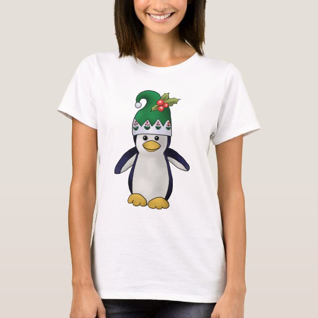 Camiseta Pinguim de escoteira-mirim (Frente)