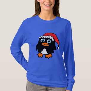 Camiseta Pinguim de Gorro de Papai Noel