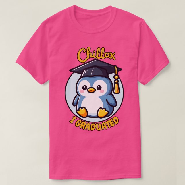 Camiseta Pinguim de graduação (Frente do Design)