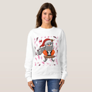 Camiseta Pinguim de Natal bonito
