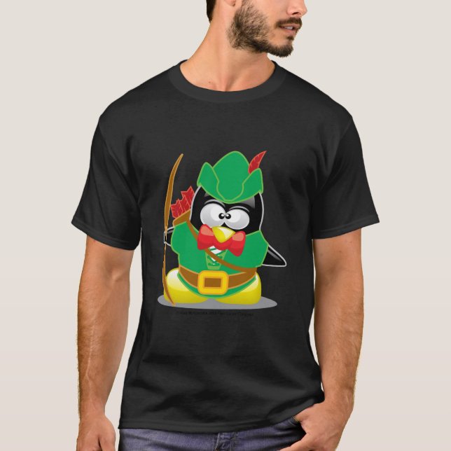 Camiseta Pinguim de Robin Hood (Frente)