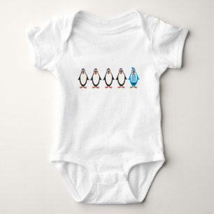 Camiseta Pinguim de tux azul