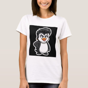 Camiseta Pinguim Divã Atitude Ave Engraçada