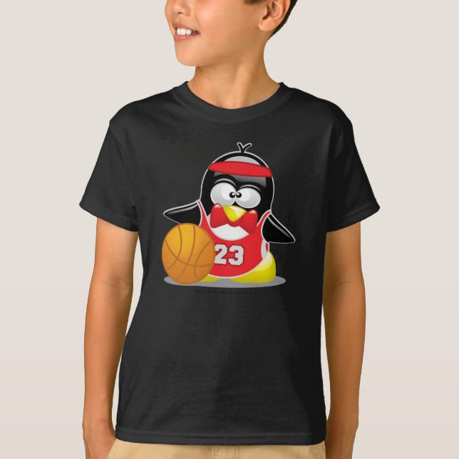 Camiseta Pinguim do basquetebol (Frente)