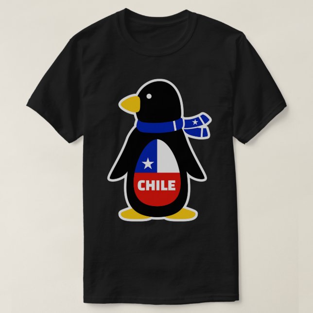 Camiseta Pinguim do Chile (Frente do Design)