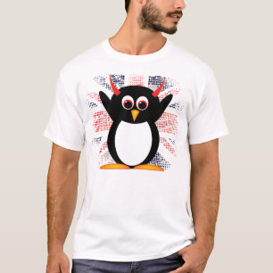 Camiseta Pinguim do mau de Union Jack