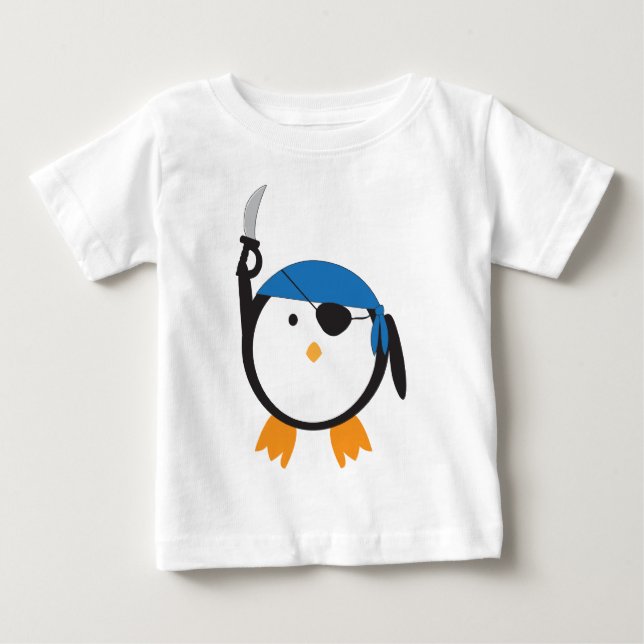 Camiseta Pinguim do pirata (Frente)