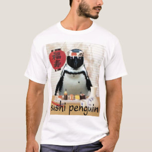Camiseta pinguim do sushi