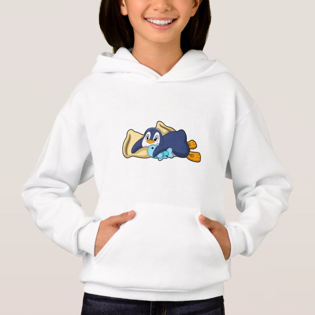 Camiseta Pinguim dormindo com Travesseiro (Frente)