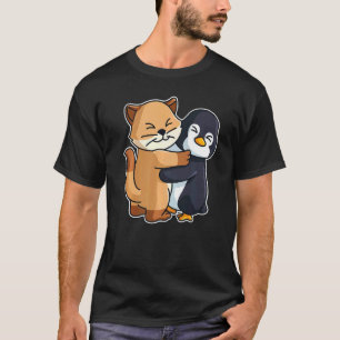 Camiseta Pinguim E Gatinhos Cuecas Para Mulheres Animais H