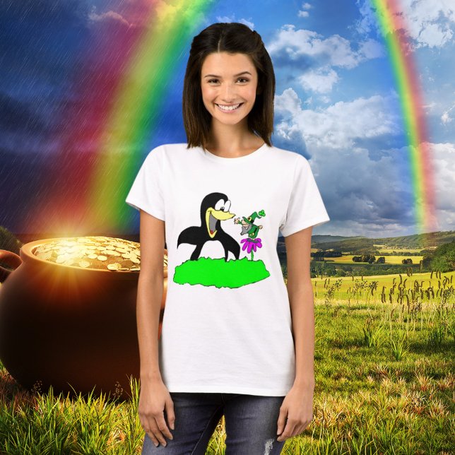Camiseta Pinguim e Leprechaun (Penguin and Leprechaun T-Shirt)