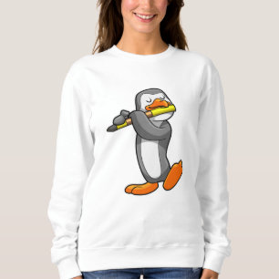 Camiseta Pinguim em Música com Flute