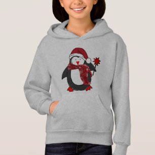 Camiseta pinguim engraçado, crianças de natal de inverno fr