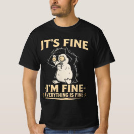 Camiseta Pinguim Engraçado Estressado - Está Tudo Bem, Esto