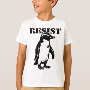 Camiseta Pinguim engraçado resiste protesto contra tarifas