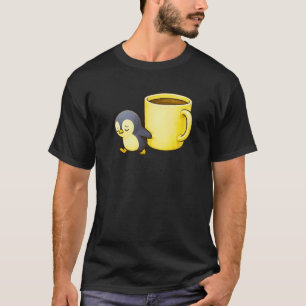Camiseta Pinguim Esteticamente Exausto • Xícara de Café Sup