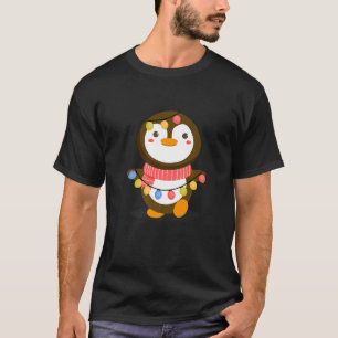 Camiseta Pinguim-Festa de aniversário-animal em grão-pingui