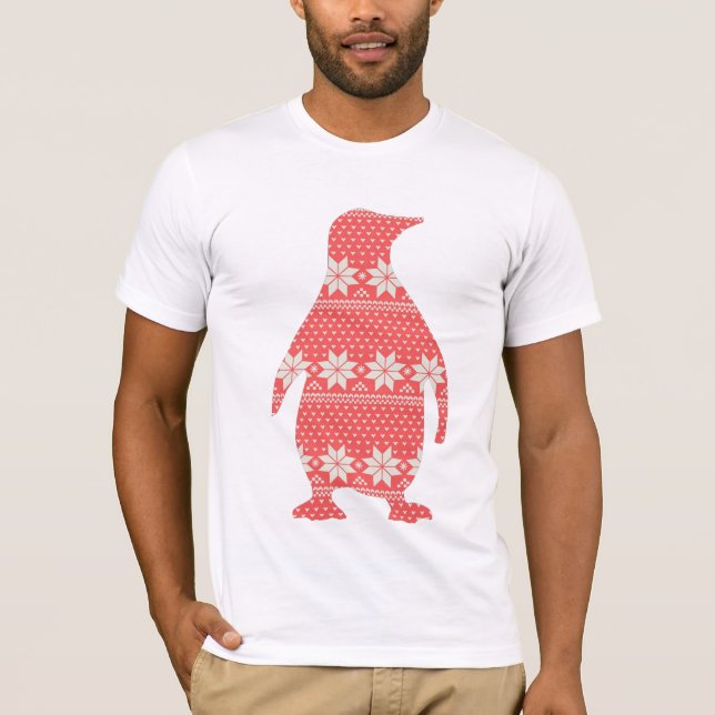 Camiseta Pinguim festivo (Frente)