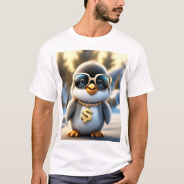 Camiseta Pinguim Fluffy Bonito E Legal
