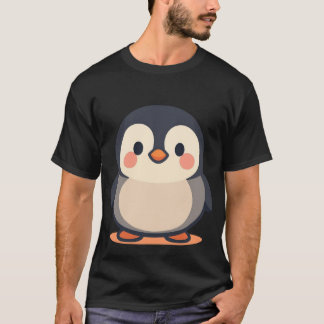 Camiseta Pinguim Fofo e Gordinho Kawaii Bebê Pinguim