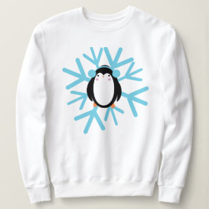 Camiseta Pinguim Fofo Floco de Neve Natal Inverno