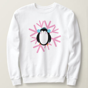 Camiseta Pinguim Fofo Floco de Neve Natal Inverno