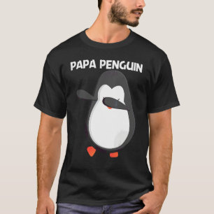 Camiseta Pinguim Fofo Para Homens Pai Meninos Animal Antárt
