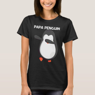 Camiseta Pinguim Fofo Para Homens Pai Meninos Animal Antárt