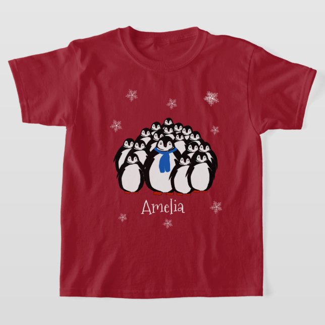 Camiseta Pinguim Fofo Personalizado (Postura )