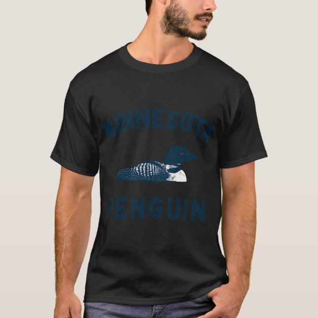Camiseta Pinguim Funny Loon Minnesota (Frente)