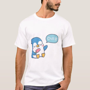 Camiseta Pinguim Gelado Com Psicha Respira