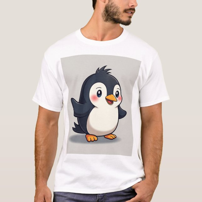 Camiseta pinguim giro (Frente)