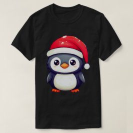 Camiseta Pinguim Kawaii Vestindo um Chapéu Noel Cozy neste 