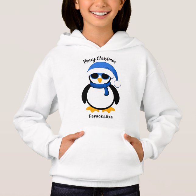 Camiseta Pinguim legal e bonito no inverno Personalizar (Frente)