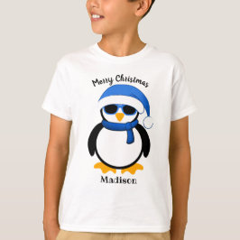 Camiseta Pinguim legal e bonito no inverno Personalizar