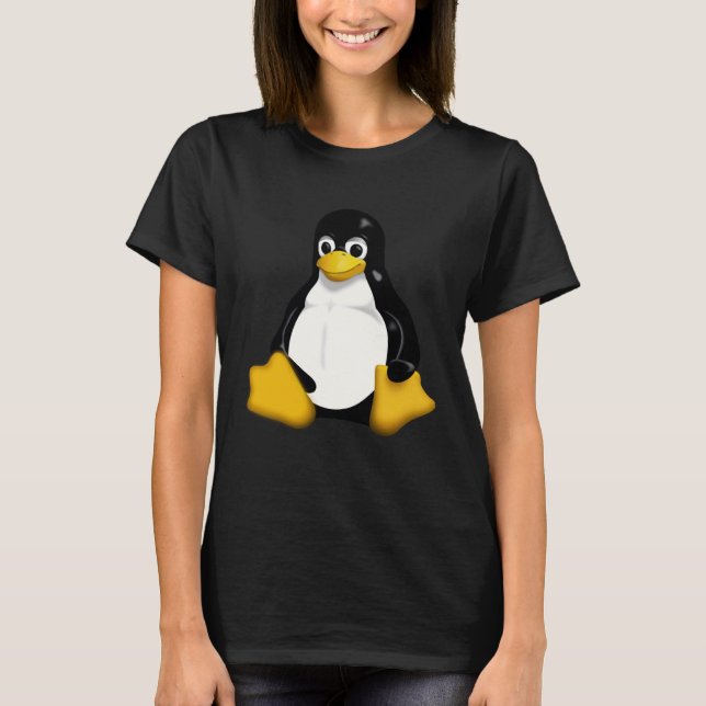 Camiseta Pinguim Linux Tux (Frente)