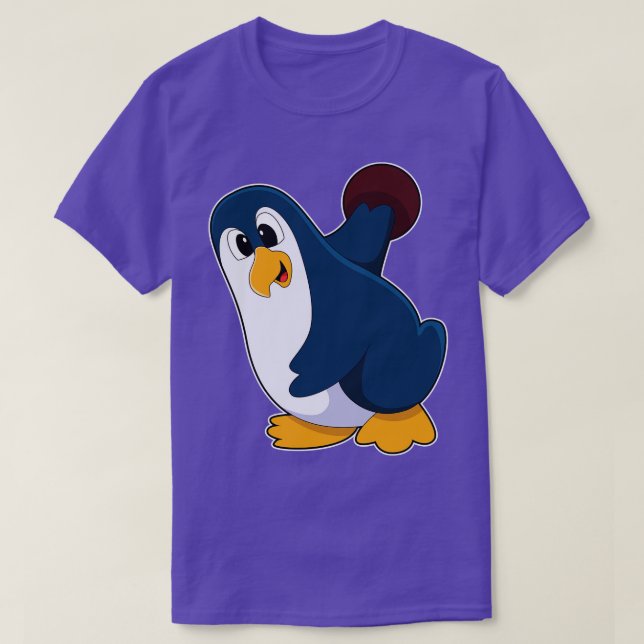 Camiseta Pinguim na Boliche 1 (Frente do Design)
