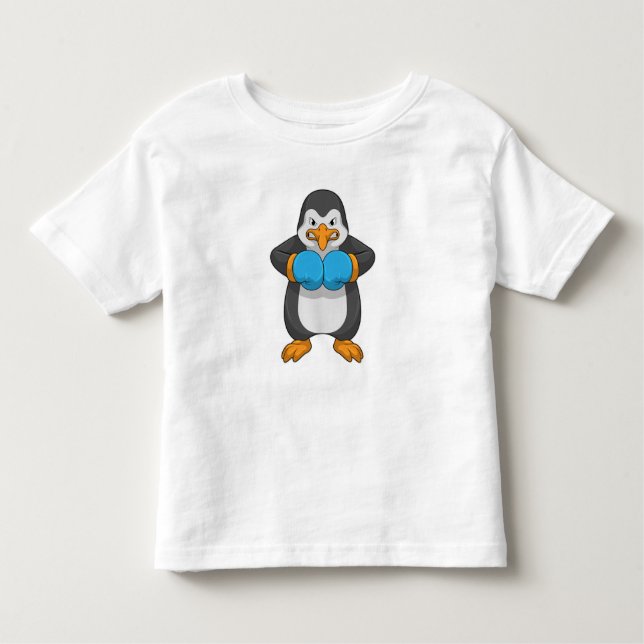 Camiseta Pinguim na caixa com luvas in a box (Frente)